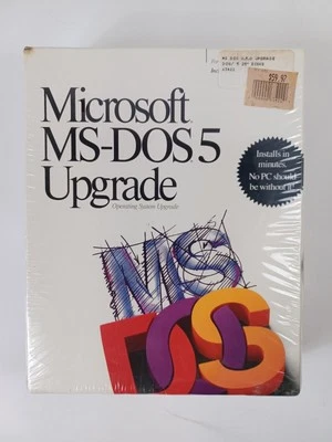 Microsoft MS-DOS 5.0 Upgrade Includes 5.25" Disks - New Sealed Free Ship - Image 1 of 4