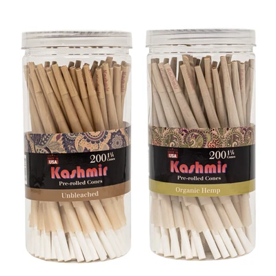 Pre Rolled Cones Organic Unbleached 1 1/4 Size Rolling Cones 200 Ct - Pack of 2 - Image 1 of 4