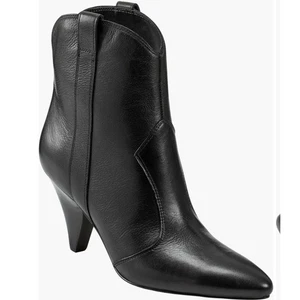 Marc Fisher Gr. 11 schmale schwarze Leder Western Stiefeletten spitz Carissa - Bild 1 von 15