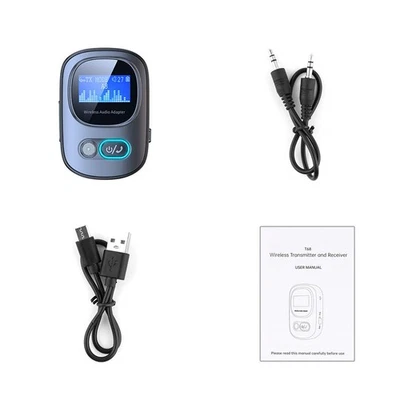 Bluetooth 5.3 USB Wireless Transmitter Receiver Audio Adapter 3.5mm Aux IN/OUT - Image 1 of 4