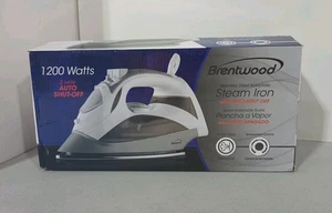 Plancha de vapor Brentwood con apagado automático - blanca - Imagen 1 de 8