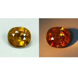 1.73 Cts_Diamond Lustrous_100 % Natural Color Change Titanite Sphene - Imagen 1 de 5