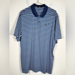 Nike Golf Dri-Fit Men’s Size XXL Striped Short Sleeve Polo Shirt - Picture 1 of 6