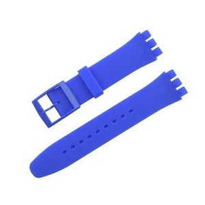 Silicone Strap For Swatch Jelly Three Eyes Classic 12/17/19/20MM Replacement - Picture 1 of 32
