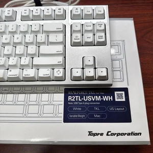 Realforce Tkl For Mac Keyboard Us Layout Tenkeyless Topre Keycaps Ergonomic - Picture 1 of 5