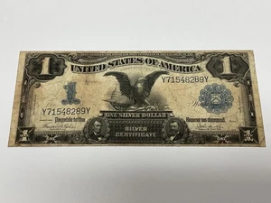 1899 $1 Silver Certificate "BLACK EAGLE" Note Bill Currency Dollar  NO RESERVE! - Picture 1 of 11