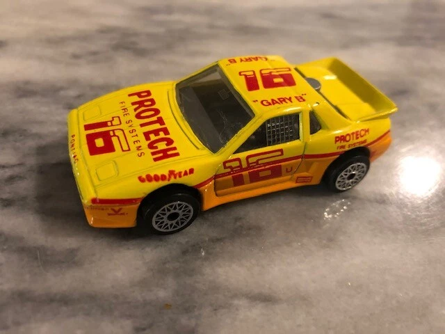 Vintage Matchbox Car Pontiac Fiero 1985 Protech Fire Systems #16 Yellow #1878 - Image 1 of 1