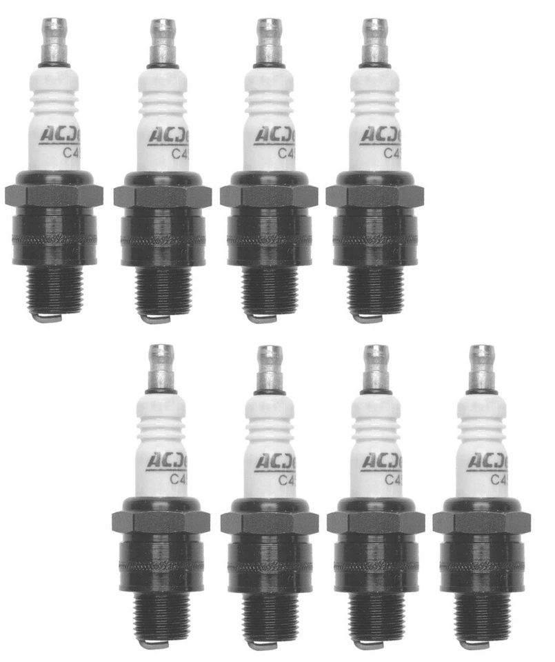 8 件套火花塞 AcDelco 适用于 Studebaker Hawk Avanti 自然吸气 V8 — 第 1/1 张图片
