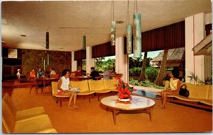 KAUAI SURF HOTEL Guest Lobby Lounge HAWAII HI - Postal - Imagen 1 de 2