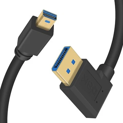 8K Mini Display Port  To Male Cable Adapter Converter 0.3M 60Hz Right Angle - Image 1 of 4