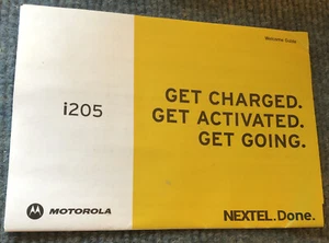 i205 Motorola Nextel notice manuel du propriétaire i205WG 2003 - Photo 1 sur 3