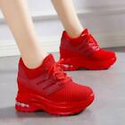 Women's Breathable Wedge Sneakers Platform Sport Ankle Boots Casual Shoes big SZ