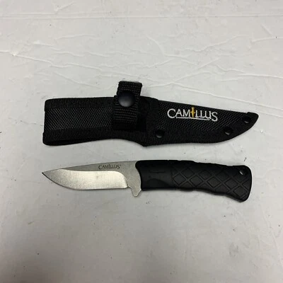 Camillus Fixed Blade Knife Rubber Handle With Sheath 7" Knife - Image 1 of 4