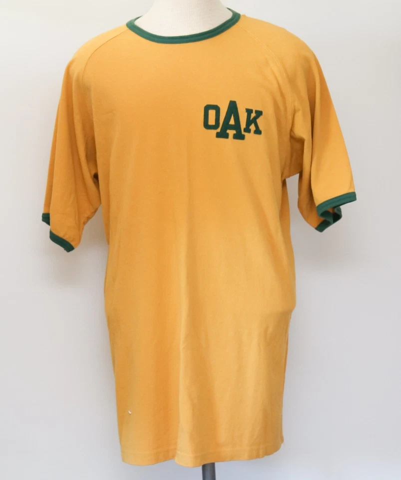 Camisa FOURSTAR WEAR CO "ROBLE" XL Piqué Amarillo **BLEMA Tiene Agujero** Nueva de Lote Antiguo Foto 1 de 4