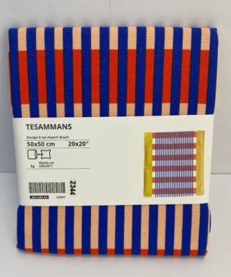 IKEA TESAMMANS Cushion Cover, Multicolour, Striped 50x50 cm, 20"x20" - Image 1 of 4