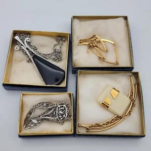 4 collares cuñas vintage de bisutería Avon - Imagen 1 de 16