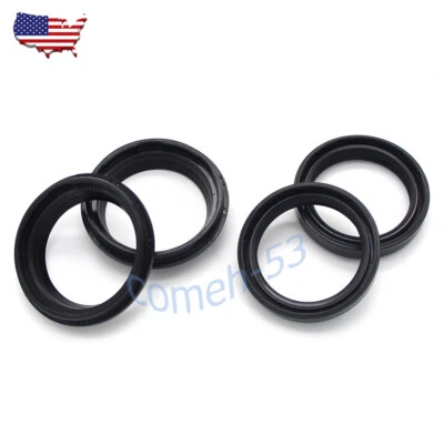 Front Fork Oil Seals For Kawasaki ZX-12R ZX1200 Ninja 1200 ZRX1200R 2001-2006 Foto 1 de 4