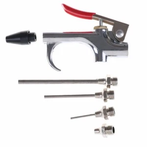 5PC Air Blow Gun Tool | 3 Nozzles Inflation Needle Spray Blower - Picture 1 of 2