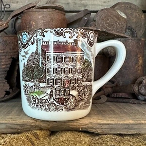 Vintage MUG by Johnson Brothers, HERITAGE HALL Brown Multicolor, England - Picture 1 of 8