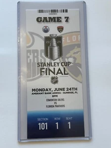 2024 NHL Stanley Cup Final Ticket FLORIDA PANTHERS vs EDMONTON OILERS Game 7 - Bild 1 von 2