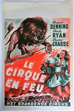 Stunning Richard Dening Circus on Fire Movie Poster