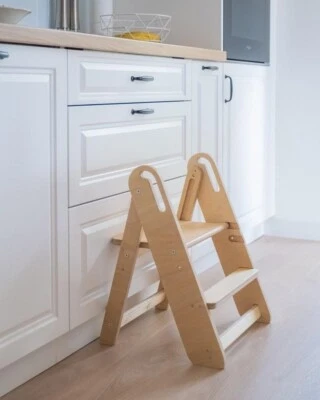 Wooden Step Stool, Step Stool, Bathroom Stool, Children Stool, Sitting Stool - Image 1 of 4