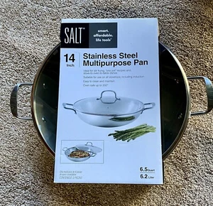 SALT 14-Inch Stainless Steel Multipurpose Pan - Picture 1 of 2