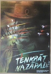 Once Upon a Time in the West ORIGINAL '87 Czech POSTER Sergio Leone Ziegl art - Picture 1 of 2