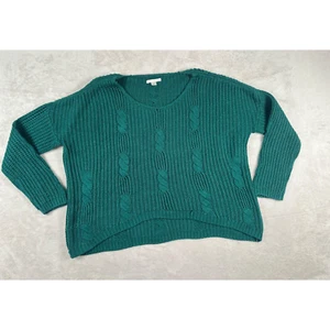 Canyon River Blues Womens Green Long Sleeve Knit Sweater Size L - Picture 1 of 9