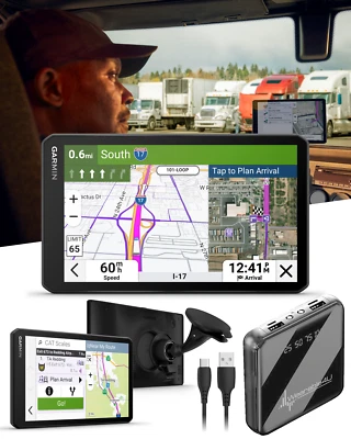 Garmin dezl OTR720 Easy-to-Read 7" GPS Truck Navigator with Power Bank Bundle - Image 1 of 4