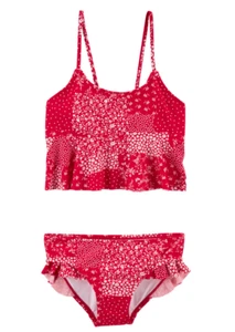 NWT 14 tankini floral patchwork Oshkosh july 4th bathing swim suit ruffled pool - Picture 1 of 7
