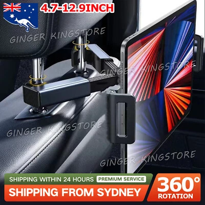 Universal 360° Mount Car Headrest Holder Seat Back Phone Tablet for IOS iPad - image 1 of 4