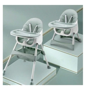 Non-Adjustable Baby High Chair Children Table & Chair Toddler Dining Chair,Green - Picture 1 of 7