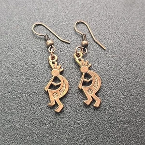 Pendientes Dangel Kokopelli Color Cobre Suroeste - Imagen 1 de 4