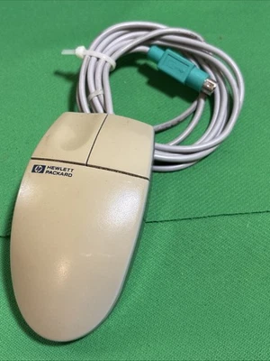 Vintage HP Model M-S34, Part No 5182-8864, 2-Button Trackball Mouse, PS/2 Wired - Image 1 of 4
