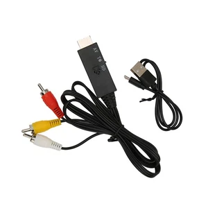 AV To HD Multimedia Interface Cable 3 To HD Multimedia Interface Sound V NEW - Afbeelding 1 van 12