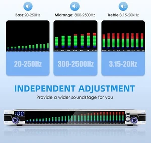 31Band Music Equalizer Dual-Channel 15-Band Home Audio Digital Spectrum Analyzer - Picture 1 of 7