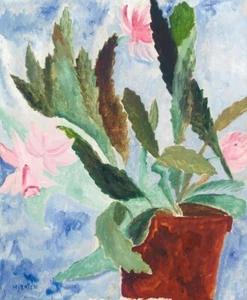 Floral Still Life Art Print – Sigrid Hjertén 1920 Scandinavian Modernist Décor - Picture 1 of 2