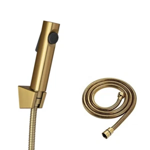 Toilet Bidet Spray Kit Hand Held Shower Head Brushed Yellow Gold - Picture 1 of 4