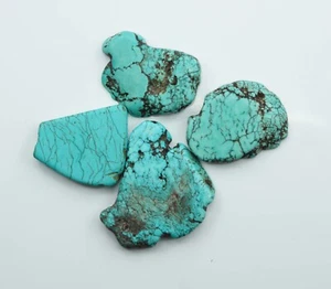 200 Ct Lot AAA+ Certified Arizona Mine Sky Blue Natural Turquoise Slab Gemstone - Picture 1 of 5