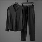 Men's Suit Long Sleeve Tracksuit Men Sportswear Man Shirts Pants Set 2Piece Set