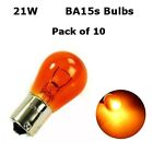 10 x P21W BA15s 382 12v Amber/Orange Indicator Light Car Bulbs (Opposite Pins)