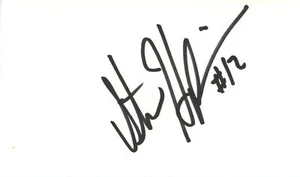 Stan Humphries Autographed San Diego Chargers Index Card Beckett 45278 - Picture 1 of 2