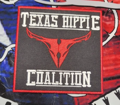 EMBROIDERED TEXAS HIPPIE COALITION SQUARE PATCH (Please Read Ad)