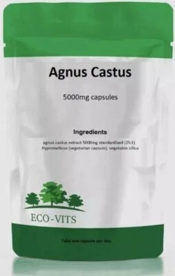 ECO-VITS Agnus Castus 5000mg Capsules – Hormonal Balance & Menstrual Support - ECOVITS