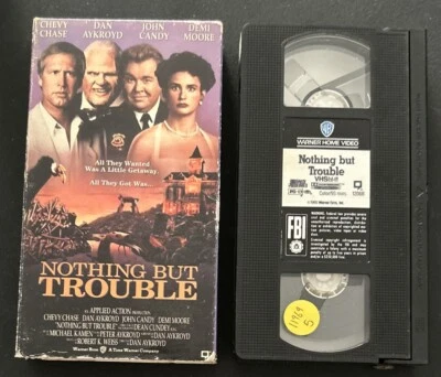 Nothing But Trouble VHS Tape Dan Aykroyd Chevy Chase John Candy Demi Moore 1991 - Image 1 of 4