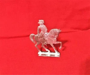 NAPOLEON VINTAGE MINIATURE THIN SILVER METAL FIGURINE STATUE 3" X 2.5" 1980s - Picture 1 of 4