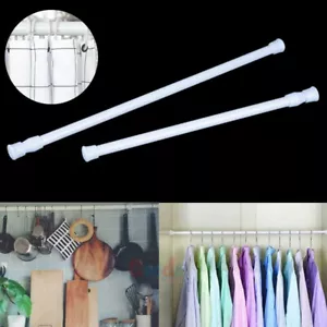 2Pack Curtain Tension Rods | 24 to 45 inches(Approx.) Spring Curtain Rod Set - Picture 1 of 12