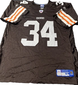 Camiseta de fútbol americano vintage Reebok Reuben Droughns Cleveland Browns NFL talla XL - Imagen 1 de 5
