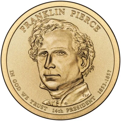 2010 D Franklin Pierce Presidential Dollar From Mint Roll - Image 1 of 4